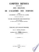 Comptes rendus hebdomadaires des séances de l'Académie des sciences
