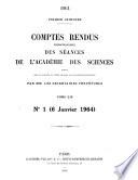 Comptes rendus hebdomadaires des séances de l'Académie des sciences
