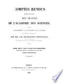 Comptes rendus hebdomadaires des séances de l'Académie des sciences