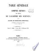 Comptes rendus hebdomadaires des séances de l'Académie des Sciences