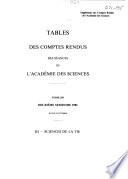 Comptes rendus hebdomadaires des séances de l'Académie des sciences