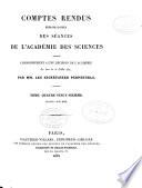 Comptes rendus hebdomadaires des séances de l'Académie des sciences