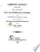 Comptes rendus hebdomadaires des séances de l'Académie des sciences