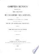 Comptes rendus hebdomadaires des séances de l'Académie des sciences