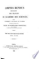 Comptes rendus hebdomadaires des séances de l'Académie des sciences