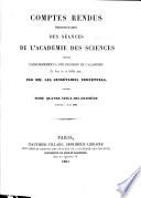 Comptes rendus hebdomadaires des séances de l'Académie des sciences