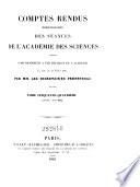 Comptes rendus hebdomadaires des séances de l'Académie des Sciences