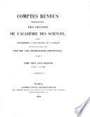 Comptes rendus hebdomadaires des séances de l'Académie des sciences
