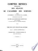 Comptes rendus hebdomadaires des séances de l'Académie des sciences