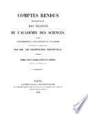 Comptes rendus hebdomadaires des séances de l'Académie des sciences