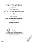 Comptes rendus hebdomadaires des séances de l'Académie des sciences