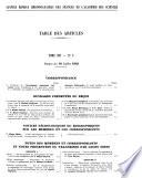 Comptes rendus hebdomadaires des séances de l'Académie des sciences