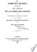 Comptes rendus hebdomadaires des séances de l'Académie des sciences