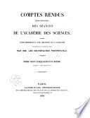 Comptes rendus hebdomadaires des séances de l'Académie des sciences