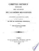 Comptes rendus hebdomadaires des séances de l'Académie des sciences