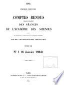 Comptes rendus hebdomadaires des séances de l'Académie des sciences
