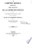 Comptes rendus hebdomadaires des séances de l'Académie des sciences