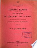 Comptes rendus hebdomadaires des séances de l'Académie des sciences