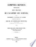 Comptes rendus hebdomadaires des séances de l'Académie des sciences