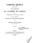 Comptes rendus hebdomadaires des séances de l'Académie des sciences