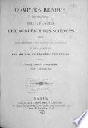 Comptes rendus hebdomadaires des séances de l'Académie des sciences