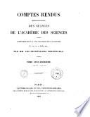 Comptes rendus hebdomadaires des séances de l'Académie des sciences