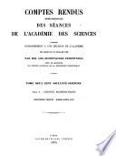 Comptes rendus hebdomadaires des séances de l'Académie des sciences