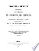 Comptes rendus hebdomadaires des séances de l'Académie des sciences
