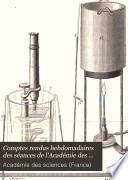 Comptes rendus hebdomadaires des séances de l'Académie des sciences
