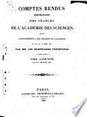 Comptes rendus hebdomadaires des séances de l'Académie des sciences