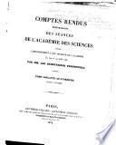 Comptes rendus hebdomadaires des séances de l'Académie des sciences
