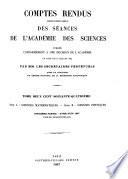 Comptes rendus hebdomadaires des séances de l'Académie des sciences