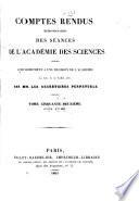 Comptes rendus hebdomadaires des séances de l'Académie des sciences