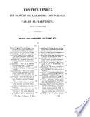 Comptes rendus hebdomadaires des séances de l'Académie des Sciences