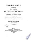 Comptes rendus hebdomadaires des séances de l'Académie des sciences