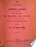Comptes rendus hebdomadaires des séances de l'Académie des sciences