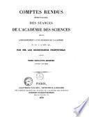 Comptes rendus hebdomadaires des séances de l'Académie des sciences