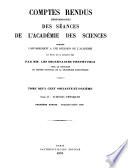 Comptes rendus hebdomadaires des séances de l'Académie des sciences