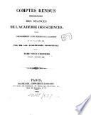 Comptes rendus hebdomadaires des séances de l'Académie des Sciences
