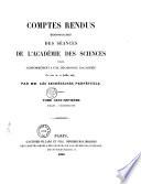 Comptes rendus hebdomadaires des séances de l'Académie des sciences