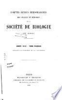 Comptes rendus hebdomadaires des séances et mémoires de la Société de biologie