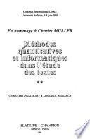 Computers in literary & linguistic research
