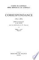 Comte de Gobineau, mère Bénédicte de Gobineau: correspondance, 1872-1882