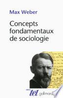 Concepts fondamentaux de sociologie