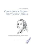 Concerto en ut Majeur pour violon et cordes