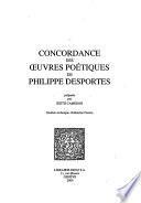 Concordance des oeuvres poétiques de Philippe Desportes. CD-ROM (uniquement pour PC et compatibles IBM)