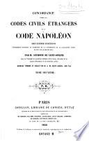 Concordance Entre Les Codes Civiles Etrangeres Et Le Code Napoleon
