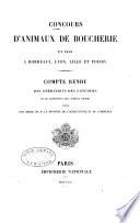 Concours d'animaux de boucherie en 1850