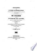 Concours pour la Chaire de Médecine légale ... De l'examen et de l'ouverture des cadavres sous le rapport médico-légal