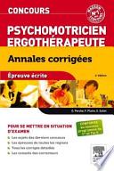 Concours psychomotricien ergothérapeute